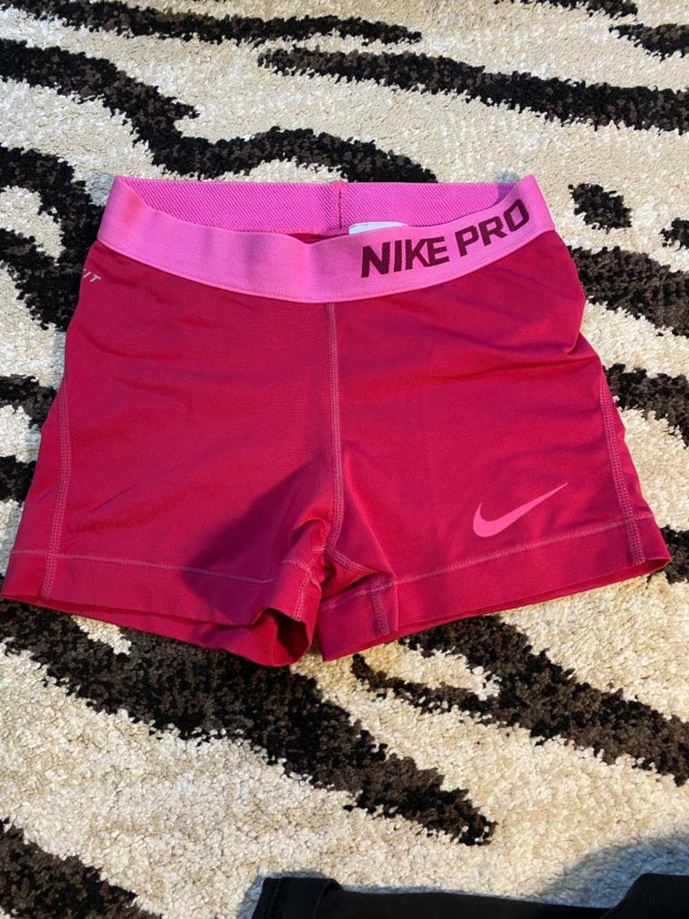 Nike Women's Hot Pink Pro Compression Athletic Shorts